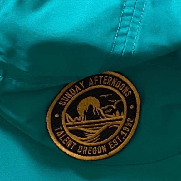 Sunday Afternoons Turquoise 5 Panel Quick Dry Nylon Sun Hat With Neck Cape - Picture 5 of 5